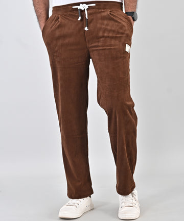 Corduroy Brown Loose Fit Trouser