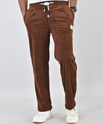 Corduroy Khaki Loose Fit Trouser