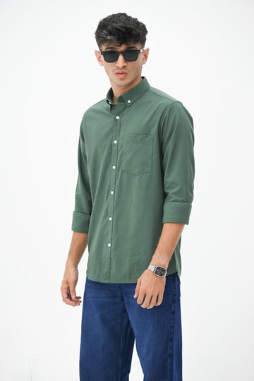 FINE OXFORD SHIRT OLIVE