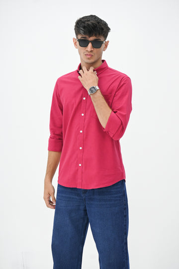 FINE OXFORD SHIRT DARK PINK