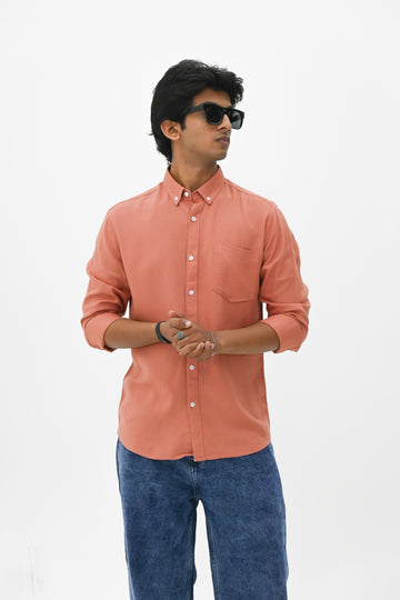 FINE OXFORD SHIRT PEACH