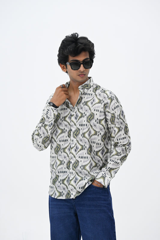 IMP PRINT SHIRT-GREEN