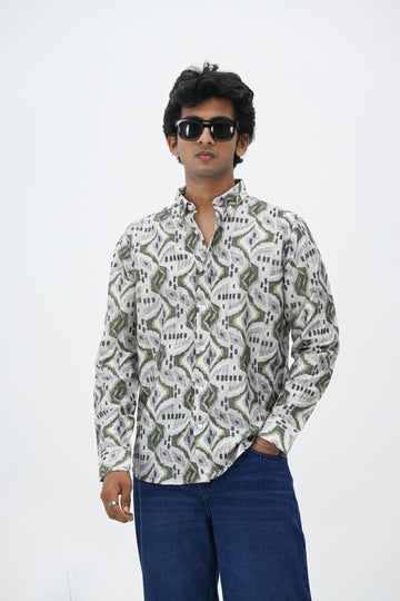 IMP PRINT SHIRT-GREEN