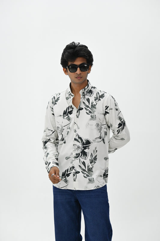 IMP PRINT SHIRT-WHITE