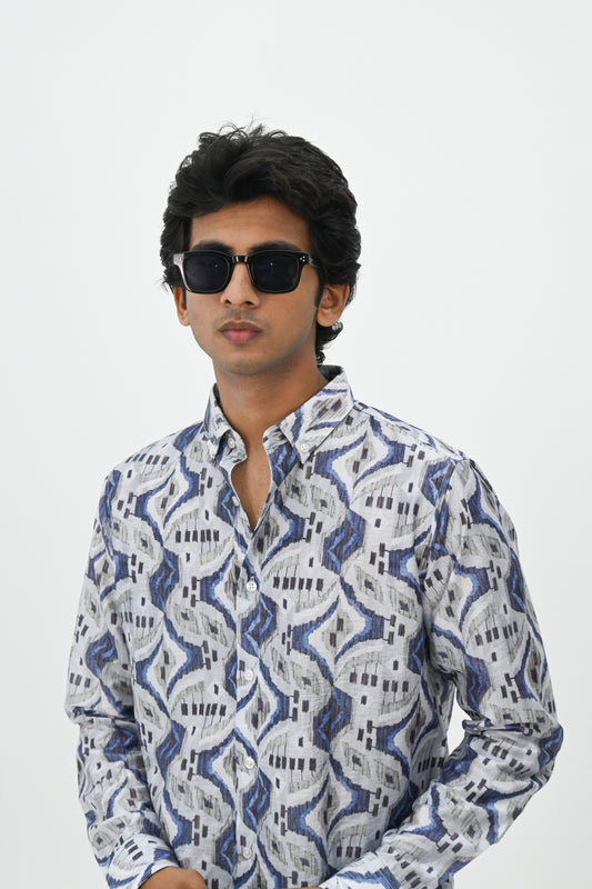 IMP PRINT SHIRT-GREY