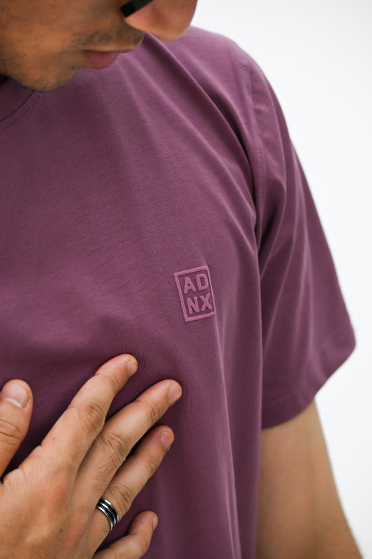 FINE STRETCHABLE T-SHIRT-WINE