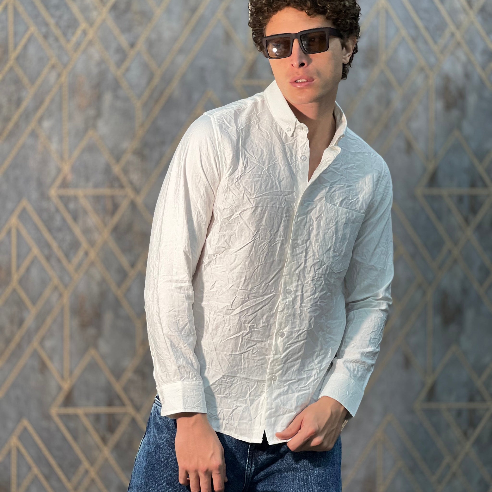 IMPORTED PLAIN WHITE SHIRT