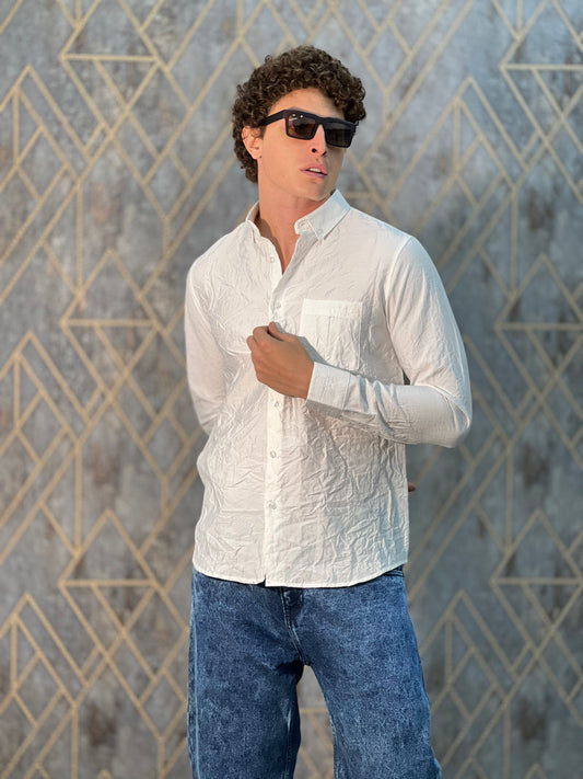IMPORTED PLAIN WHITE SHIRT