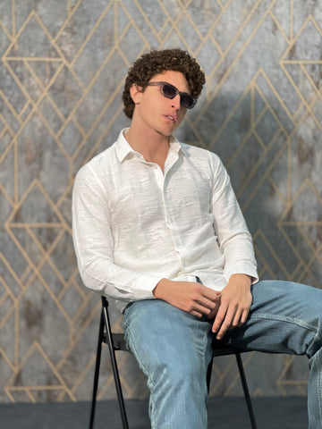 IMPORTED PLAIN WHITE SHIRT