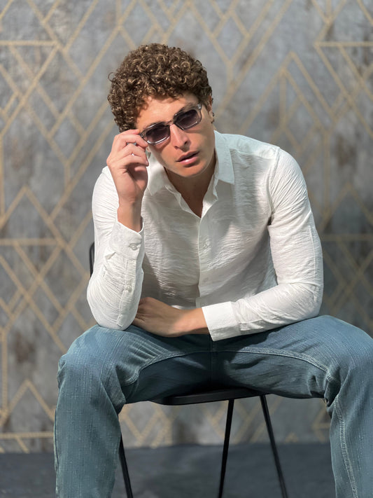 IMPORTED PLAIN WHITE SHIRT