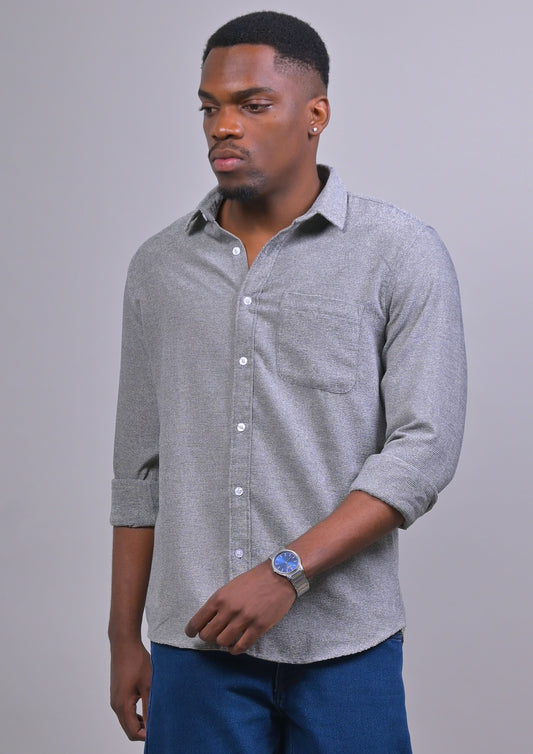IMPORTED CORDUROY TEXTURED SHIRT