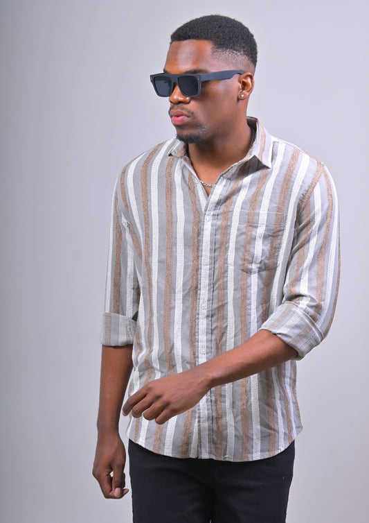 IMPORTED CORDUROY TEXTURED SHIRT