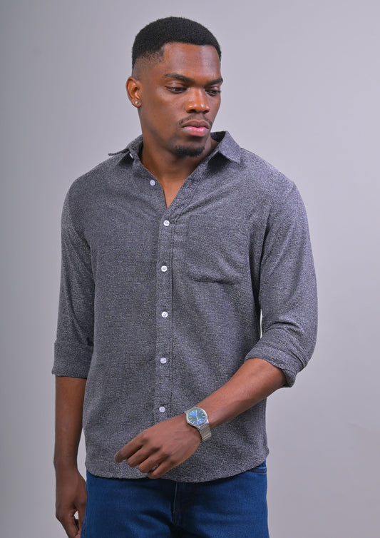 IMPORTED CORDUROY TEXTURED SHIRT