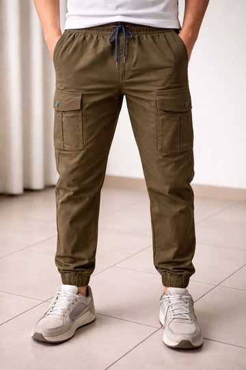 BROWN COTTON JOGGER