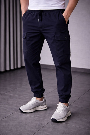 BLUE COTTON JOGGER