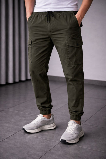 GREEN COTTON JOGGER