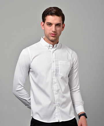 White Men's Plain Shirt